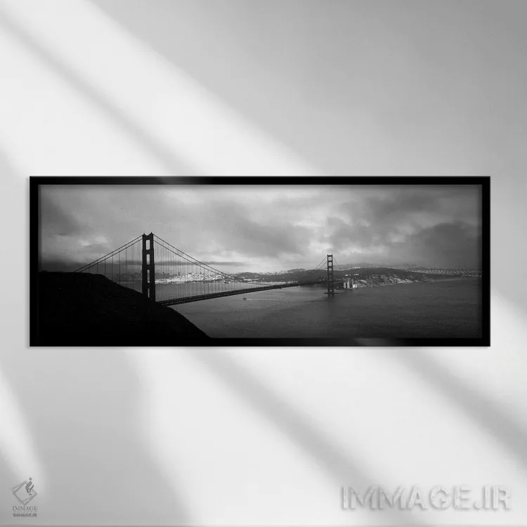 تابلو دکوراتیو Golden Gate Bridge, San Francisco, California, USA,نمای… اثر پانورامیک ایمجز - نمای قابدار مشکی