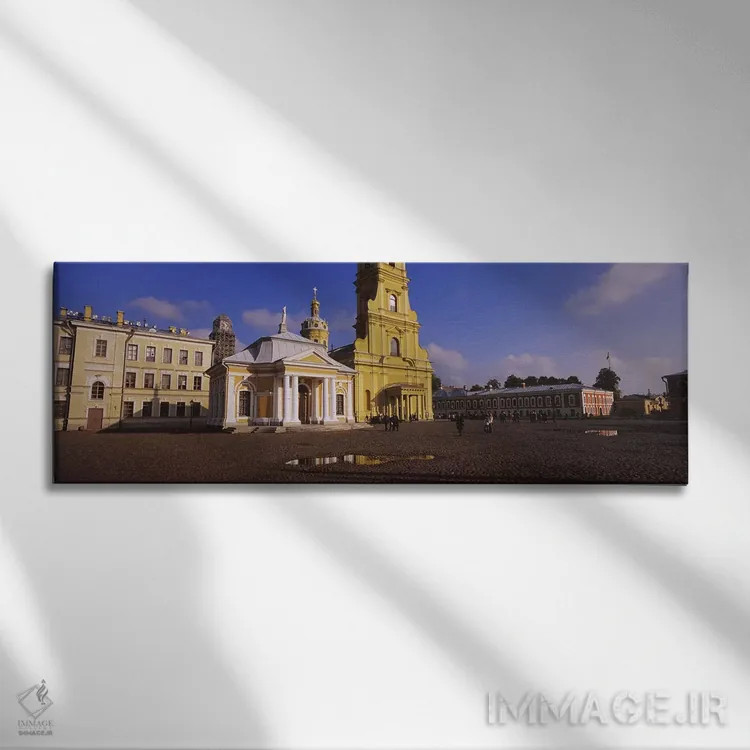 تابلو دکوراتیو Peter & Paul Fortress, St. Petersburg, Russia,نمای بیرو… اثر پانورامیک ایمجز - نمای روبهرو روی دیوار