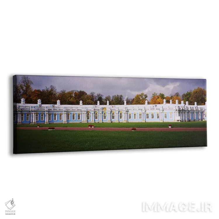 تابلو دکوراتیو Pushkin, St. Petersburg, Russia,چمنزار مقابل کاخ کاترین… اثر پانورامیک ایمجز - نمای پرسپکتیو محصول