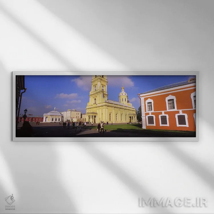 تابلو دکوراتیو Peter & Paul Fortress, St. Petersburg, Russia,نمای پایی… اثر پانورامیک ایمجز - نمای قابدار سفید