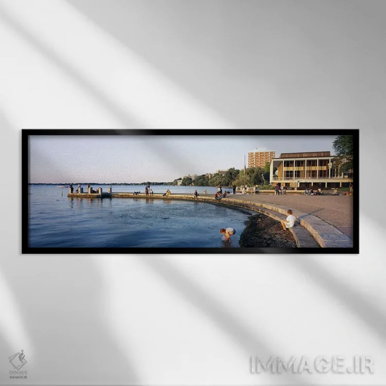 تابلو دکوراتیو Lake Mendota, University of Wisconsin, Memorial Union… اثر پانورامیک ایمجز - نمای قابدار مشکی
