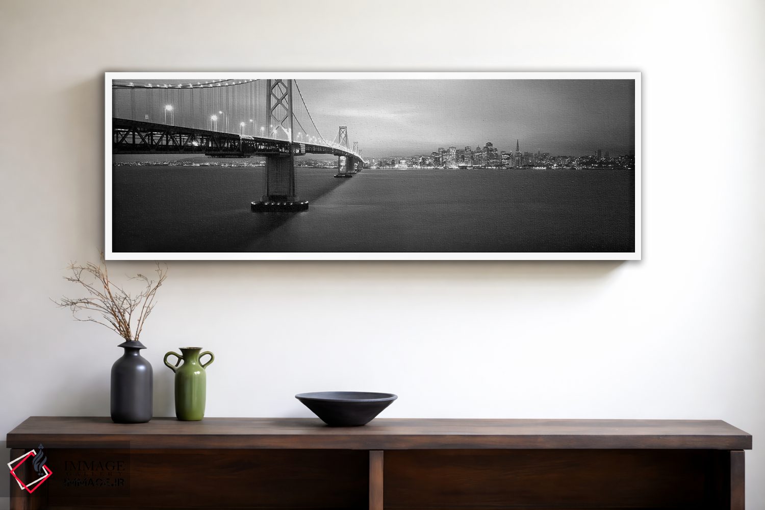 تابلو دکوراتیو San Francisco, California, USA,نمای پایین از پل معلق رو… اثر پانورامیک ایمجز - D1W