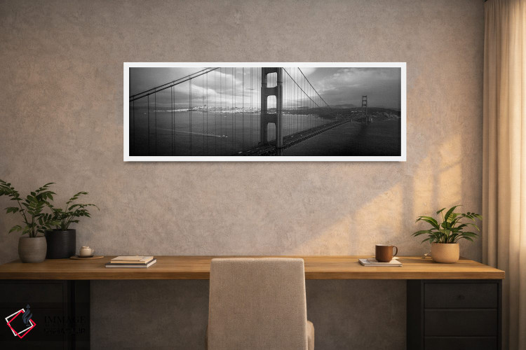 تابلو دکوراتیو San Francisco, California, USA,نمای بالا از پلی بر فراز… اثر پانورامیک ایمجز - D1W