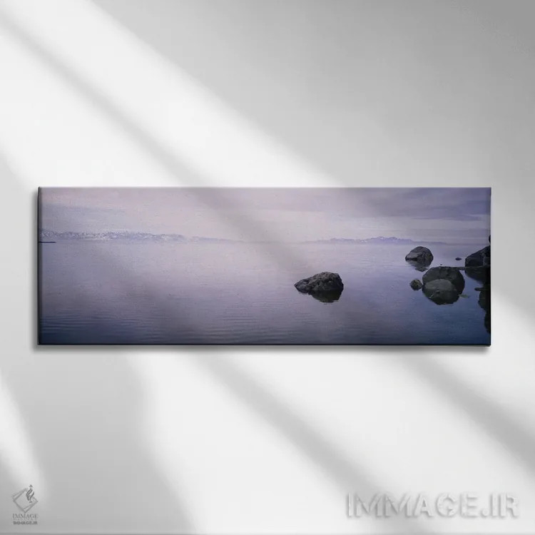 تابلو دکوراتیو Great Salt Lake, Utah, USA,مه خیزان، دریاچه بزرگ نمک، ی… اثر پانورامیک ایمجز - نمای روبهرو روی دیوار