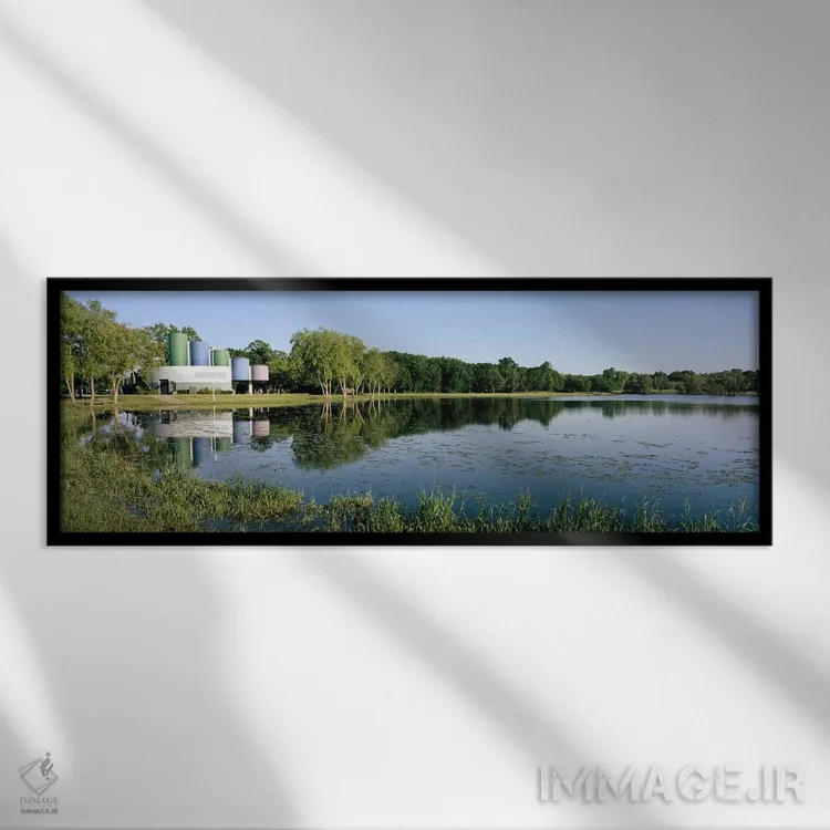 تابلو دکوراتیو Warner Park, Madison, Dane County, Wisconsin, USA,انعکا… اثر پانورامیک ایمجز - نمای قابدار مشکی