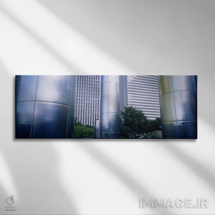 تابلو دکوراتیو Downtown District, Houston, Texas, USA,ستون های یک ساخت… اثر پانورامیک ایمجز - نمای روبهرو روی دیوار