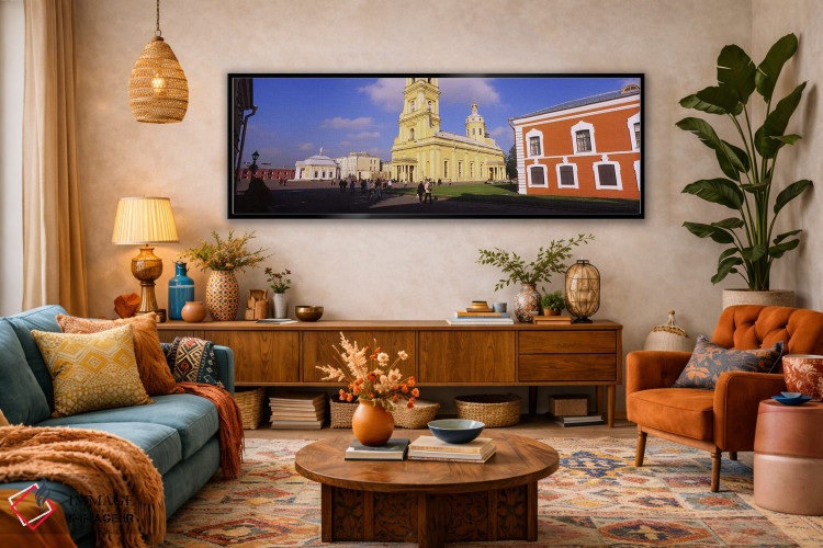 تابلو دکوراتیو Peter & Paul Fortress, St. Petersburg, Russia,نمای پایی… اثر پانورامیک ایمجز - D3B