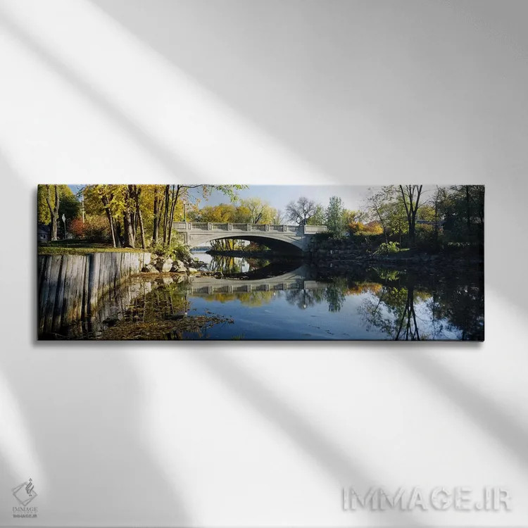 تابلو دکوراتیو Yahara River, Madison, Dane County, Wisconsin, USA,پل ب… اثر پانورامیک ایمجز - نمای روبهرو روی دیوار