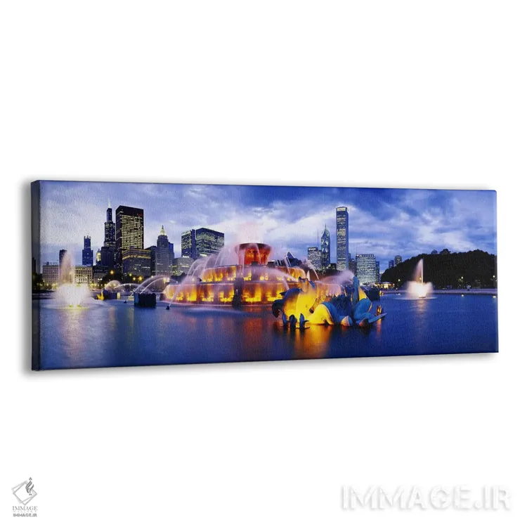 تابلو دکوراتیو Buckingham Fountain, Grant Park, Chicago, Illinois, USA… اثر پانورامیک ایمجز - نمای پرسپکتیو محصول