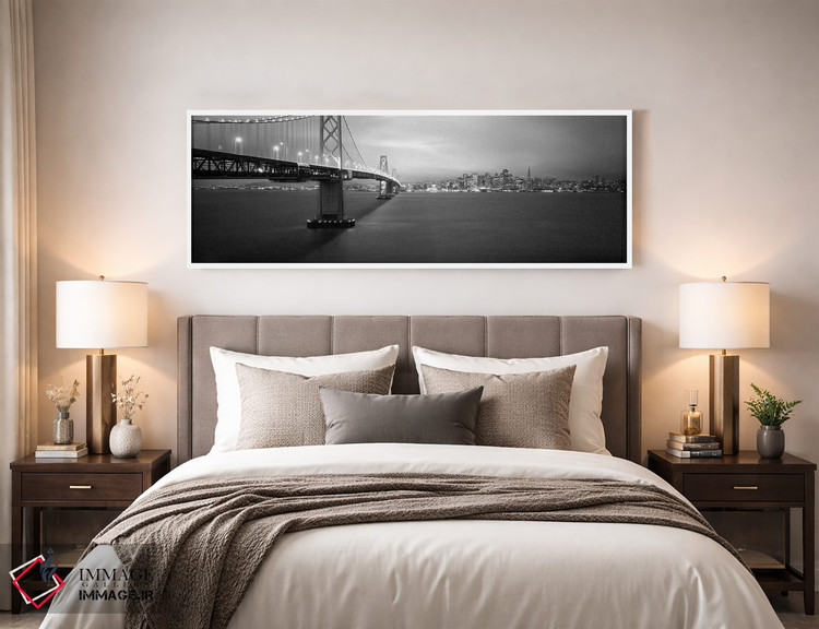 تابلو دکوراتیو San Francisco, California, USA,نمای پایین از پل معلق رو… اثر پانورامیک ایمجز - D5W