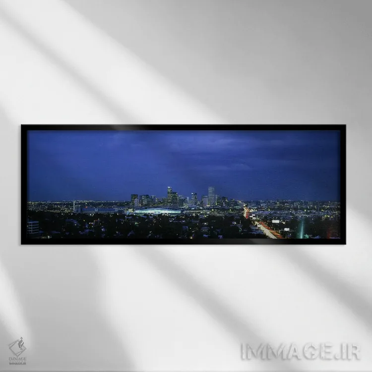 تابلو دکوراتیو Denver, Colorado, USA #2,نمای بالا از شهر، دنور، کلرادو… اثر پانورامیک ایمجز - نمای قابدار مشکی