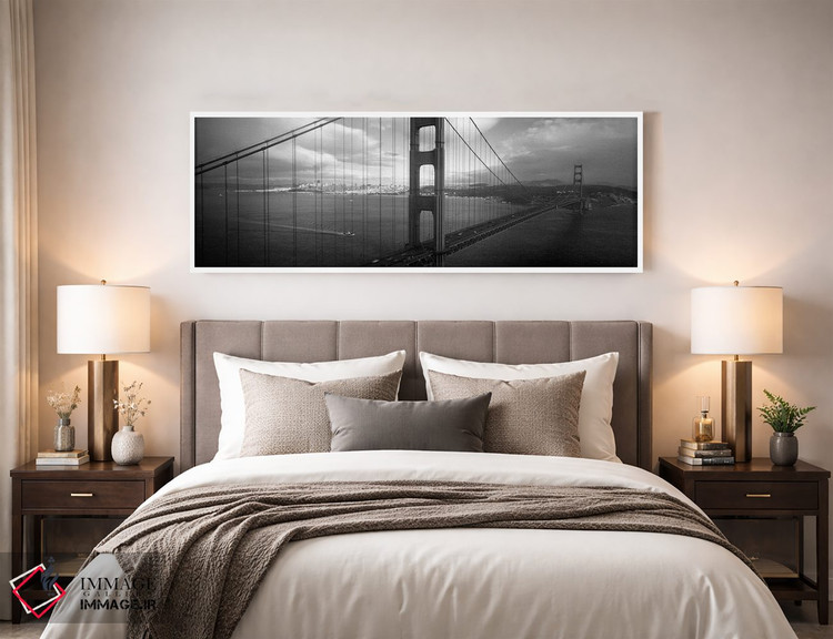 تابلو دکوراتیو San Francisco, California, USA,نمای بالا از پلی بر فراز… اثر پانورامیک ایمجز - D5W