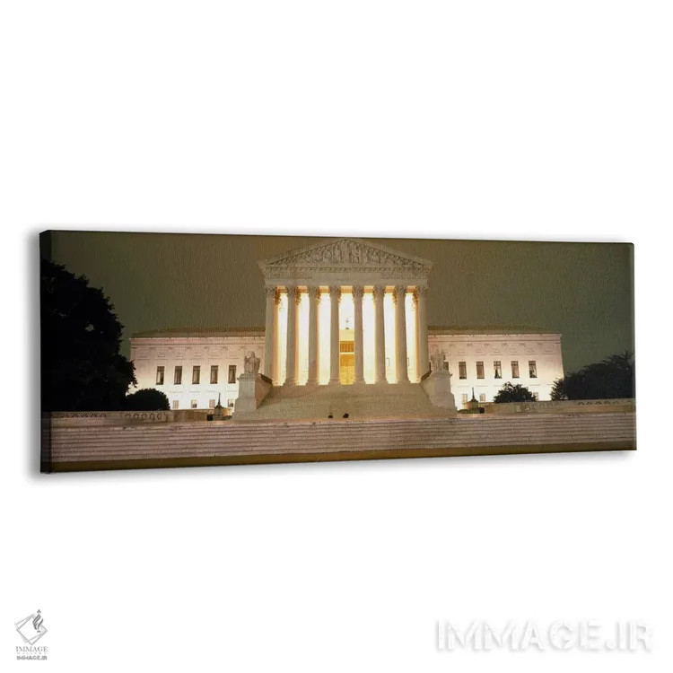تابلو دکوراتیو Washington DC, USA,ساختمان دیوان عالی روشن شده در شب، و… اثر پانورامیک ایمجز - نمای پرسپکتیو محصول