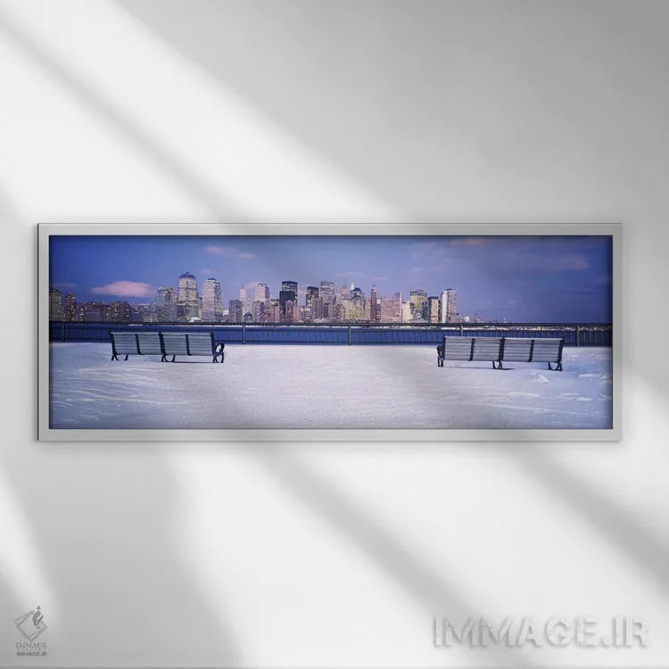 تابلو دکوراتیو Lower Manhattan, Manhattan, New York City, New York Sta… اثر پانورامیک ایمجز - نمای قابدار سفید