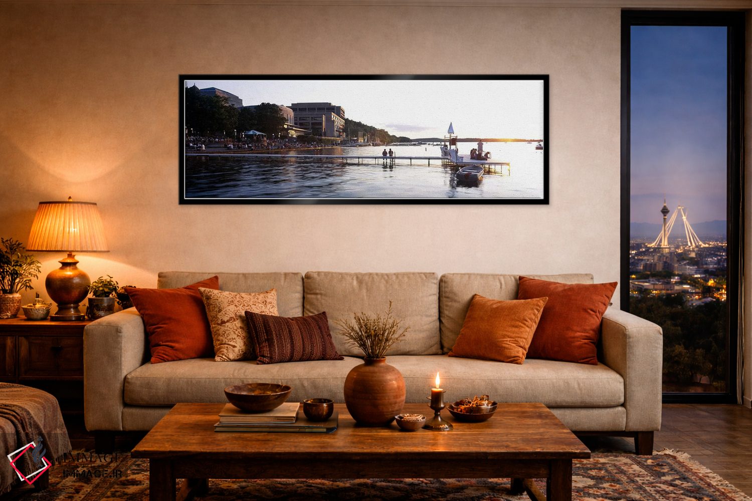 تابلو دکوراتیو Lake Mendota, University of Wisconsin, Memorial Union… اثر پانورامیک ایمجز - D5B