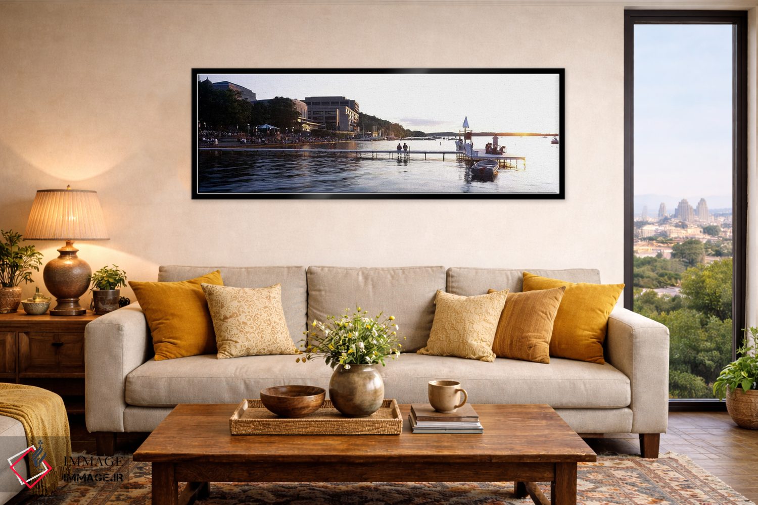 تابلو دکوراتیو Lake Mendota, University of Wisconsin, Memorial Union… اثر پانورامیک ایمجز - D6B