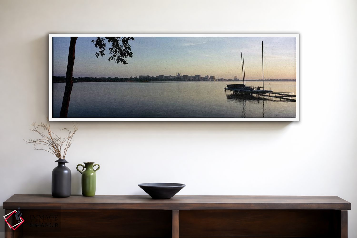 تابلو دکوراتیو Lake Monona, Madison, Dane County, Wisconsin, USA,ساختم… اثر پانورامیک ایمجز - D1W