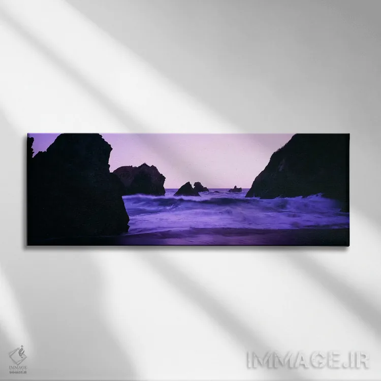 تابلو دکوراتیو Santa Cruz Coast, California, USA,امواج کوباننده زیر گر… اثر پانورامیک ایمجز - نمای روبهرو روی دیوار