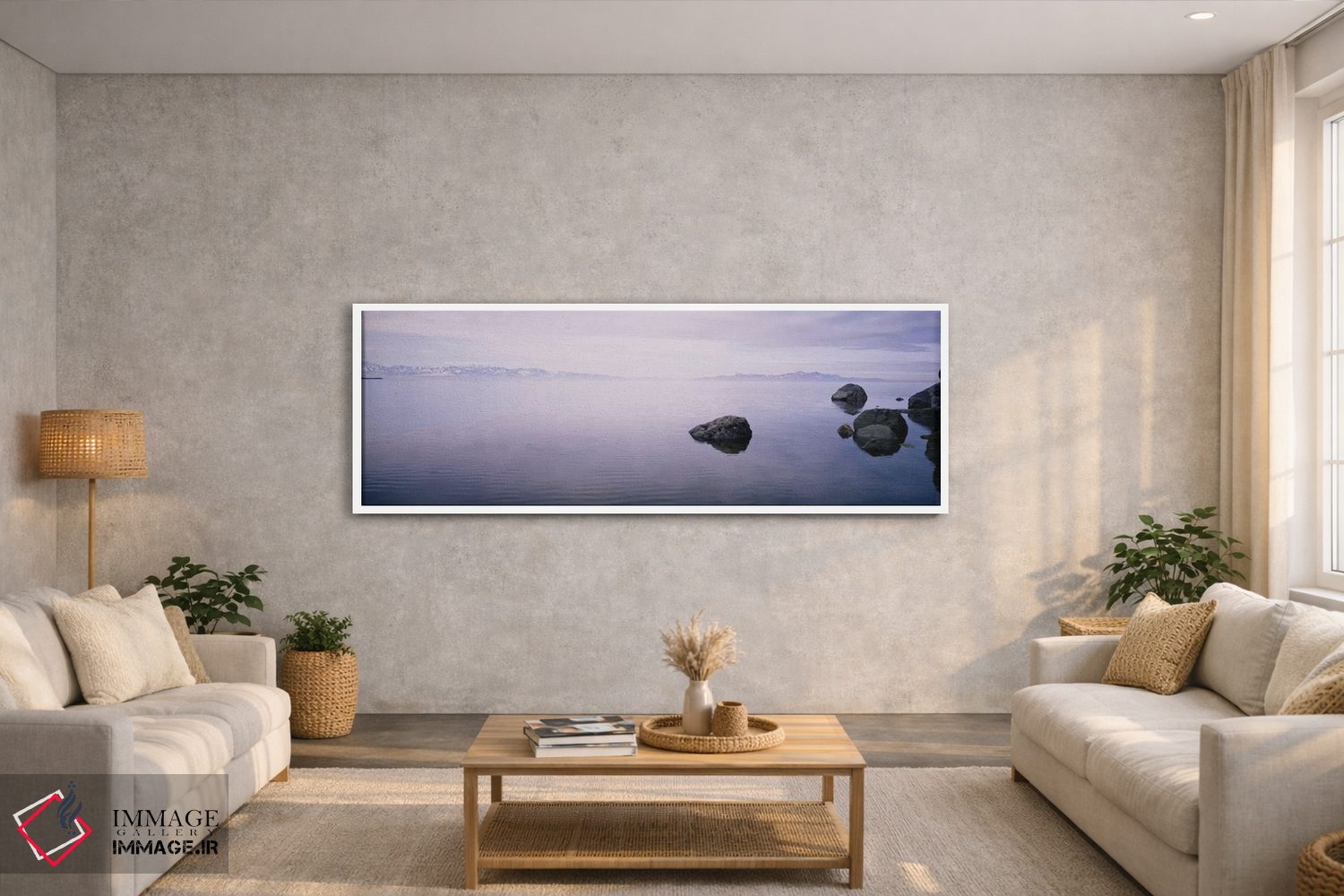 تابلو دکوراتیو Great Salt Lake, Utah, USA,مه خیزان، دریاچه بزرگ نمک، ی… اثر پانورامیک ایمجز - D2W