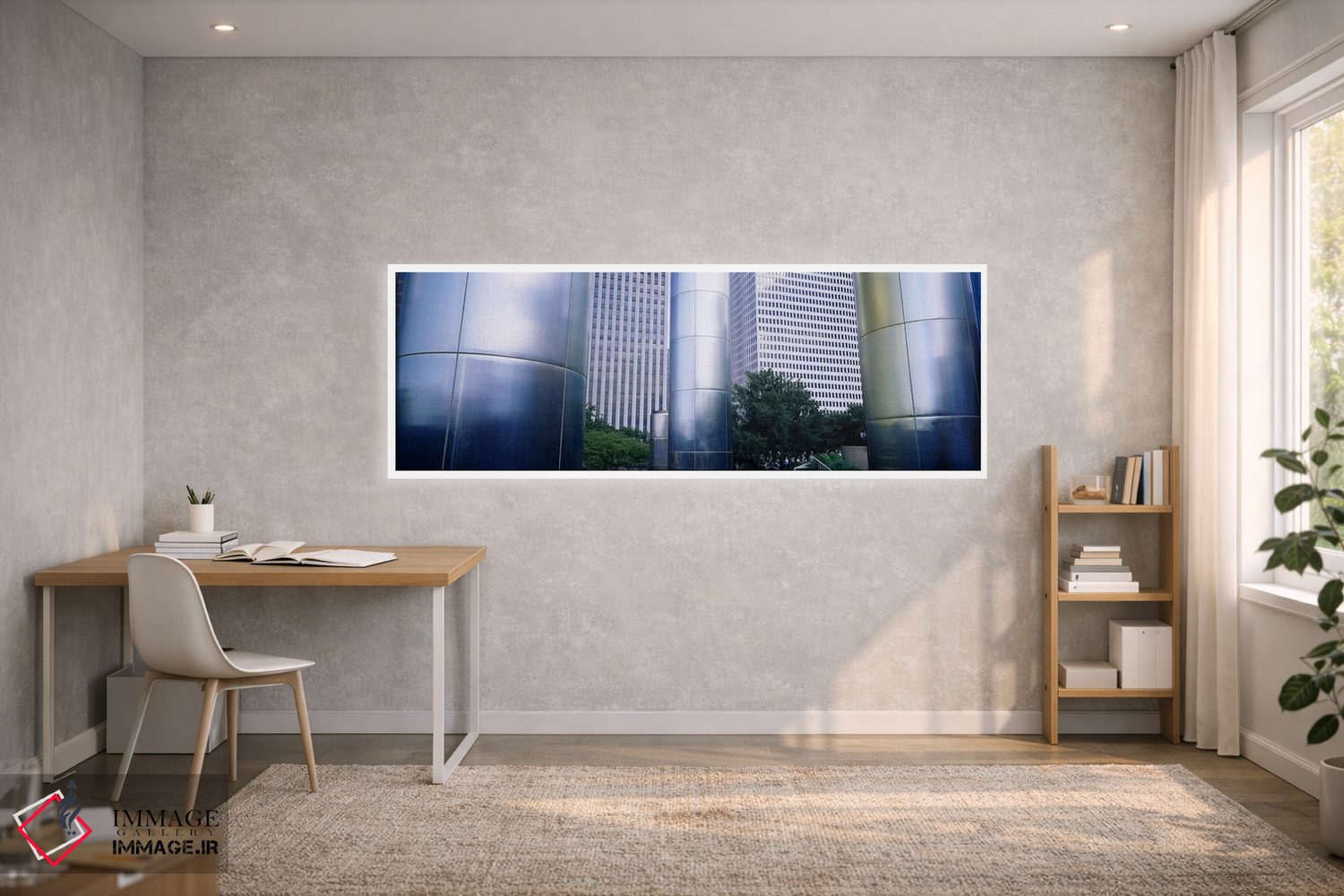 تابلو دکوراتیو Downtown District, Houston, Texas, USA,ستون های یک ساخت… اثر پانورامیک ایمجز - D1W