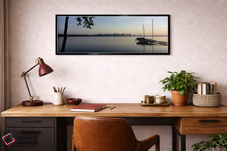 تابلو دکوراتیو Lake Monona, Madison, Dane County, Wisconsin, USA,ساختم… اثر پانورامیک ایمجز - D3B