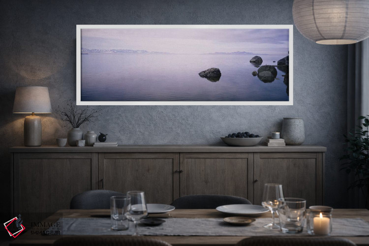 تابلو دکوراتیو Great Salt Lake, Utah, USA,مه خیزان، دریاچه بزرگ نمک، ی… اثر پانورامیک ایمجز - D3W