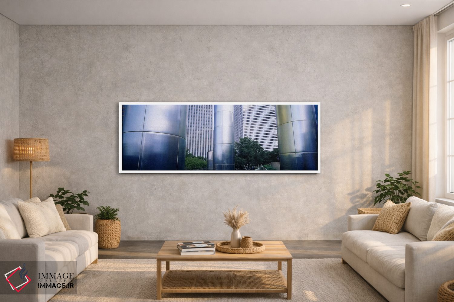 تابلو دکوراتیو Downtown District, Houston, Texas, USA,ستون های یک ساخت… اثر پانورامیک ایمجز - D2W