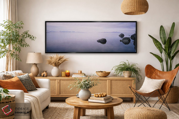 تابلو دکوراتیو Great Salt Lake, Utah, USA,مه خیزان، دریاچه بزرگ نمک، ی… اثر پانورامیک ایمجز - D4B