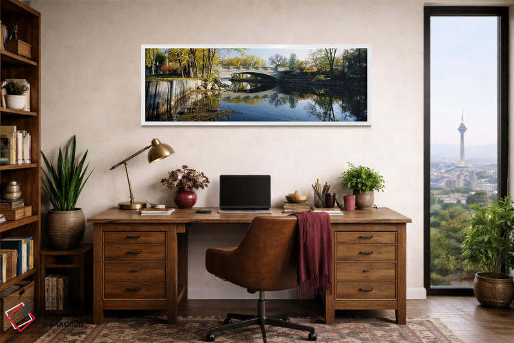 تابلو دکوراتیو Yahara River, Madison, Dane County, Wisconsin, USA,پل ب… اثر پانورامیک ایمجز - D1W