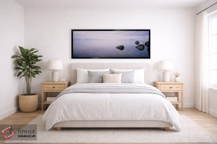 تابلو دکوراتیو Great Salt Lake, Utah, USA,مه خیزان، دریاچه بزرگ نمک، ی… اثر پانورامیک ایمجز - D6B