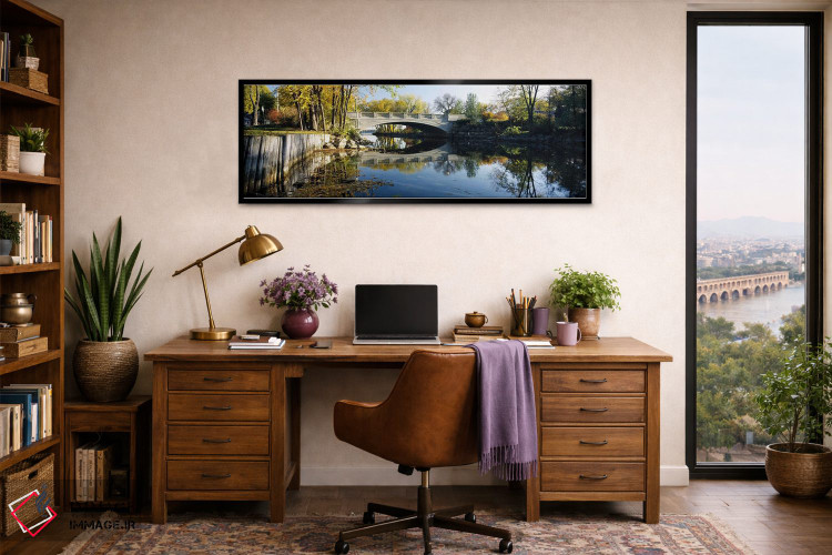 تابلو دکوراتیو Yahara River, Madison, Dane County, Wisconsin, USA,پل ب… اثر پانورامیک ایمجز - D2B