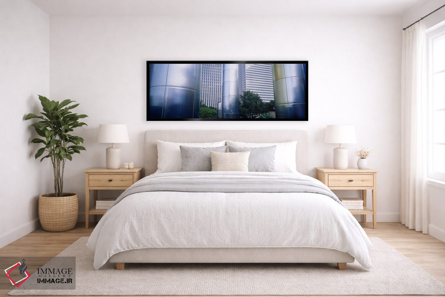 تابلو دکوراتیو Downtown District, Houston, Texas, USA,ستون های یک ساخت… اثر پانورامیک ایمجز - D6B