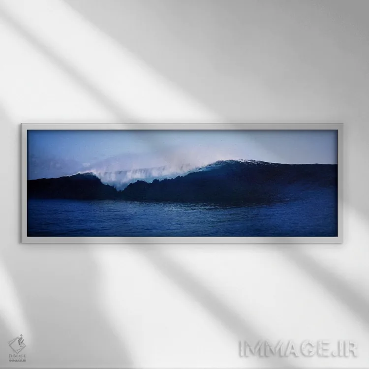 تابلو دکوراتیو Tahiti, Windward Islands, Society Islands, French Polyn… اثر پانورامیک ایمجز - نمای قابدار سفید