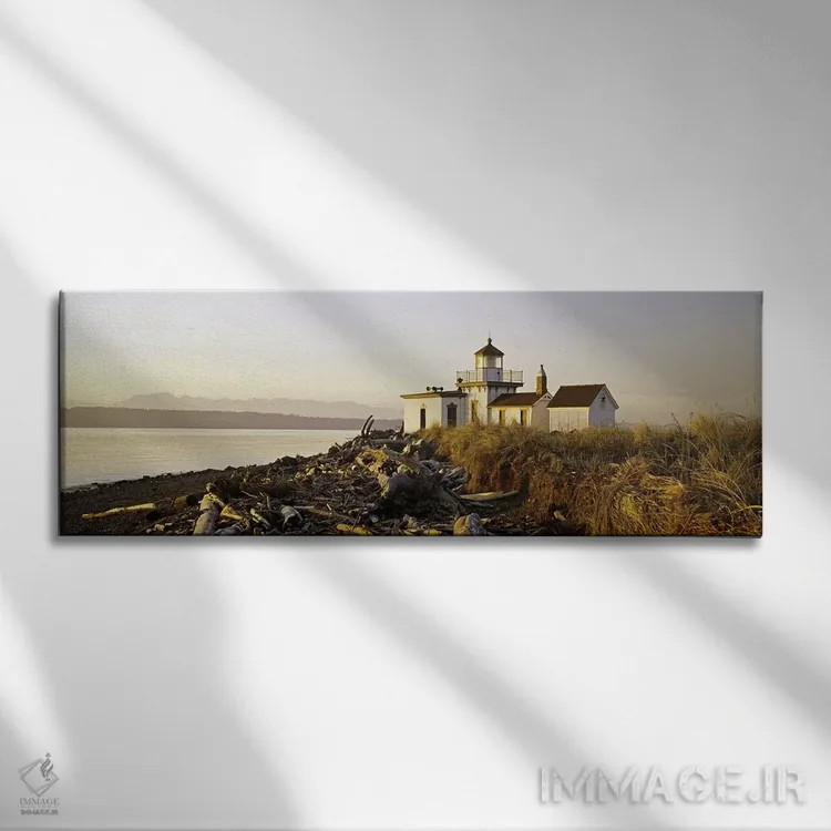 تابلو دکوراتیو West Point Lighthouse, Seattle, King County, Washington… اثر پانورامیک ایمجز - نمای روبهرو روی دیوار