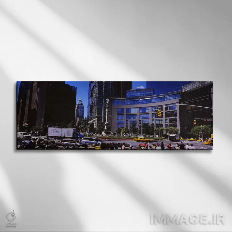تابلو دکوراتیو Columbus Circle, Manhattan, New York City, New York Sta… اثر پانورامیک ایمجز - نمای روبهرو روی دیوار