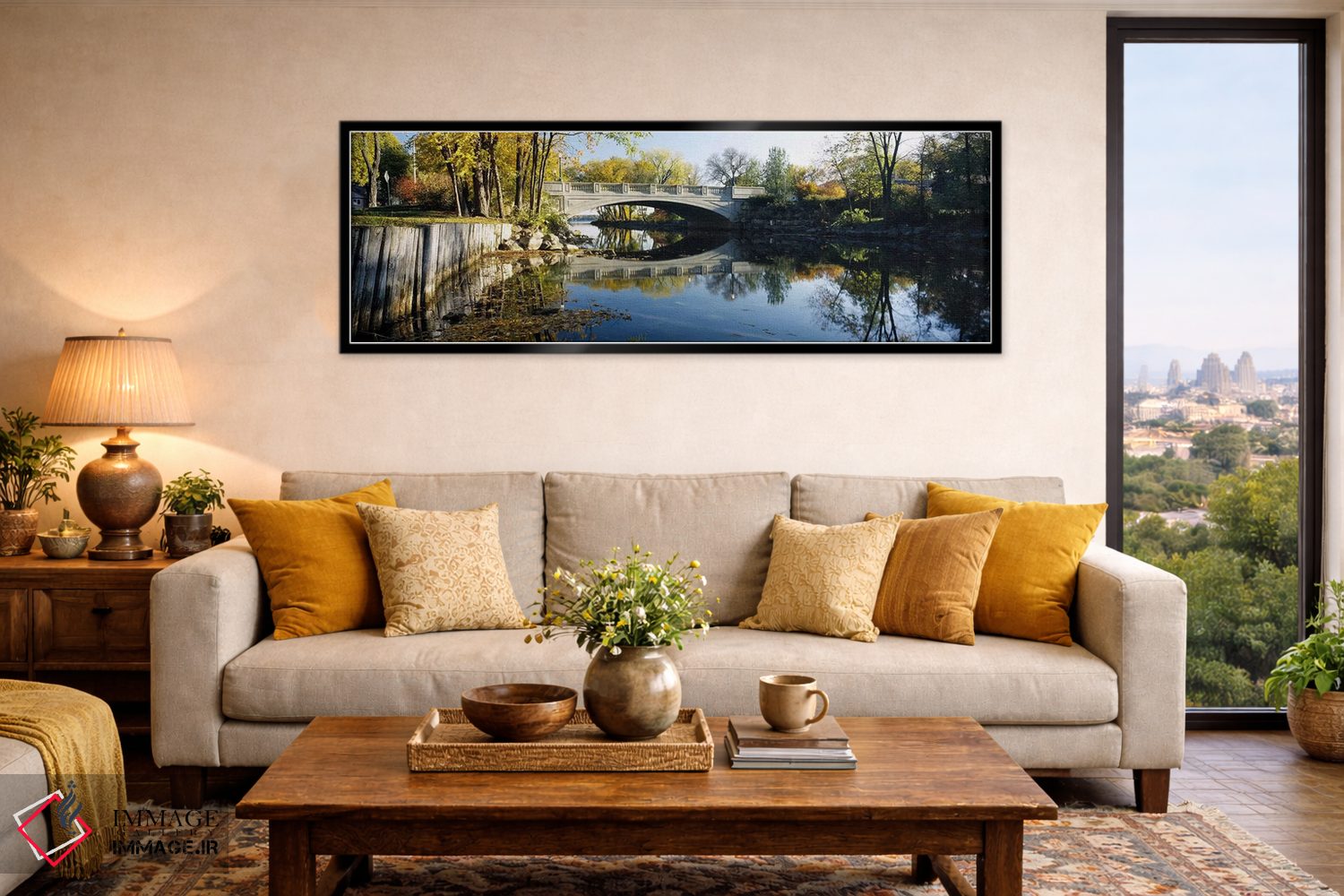 تابلو دکوراتیو Yahara River, Madison, Dane County, Wisconsin, USA,پل ب… اثر پانورامیک ایمجز - D6B