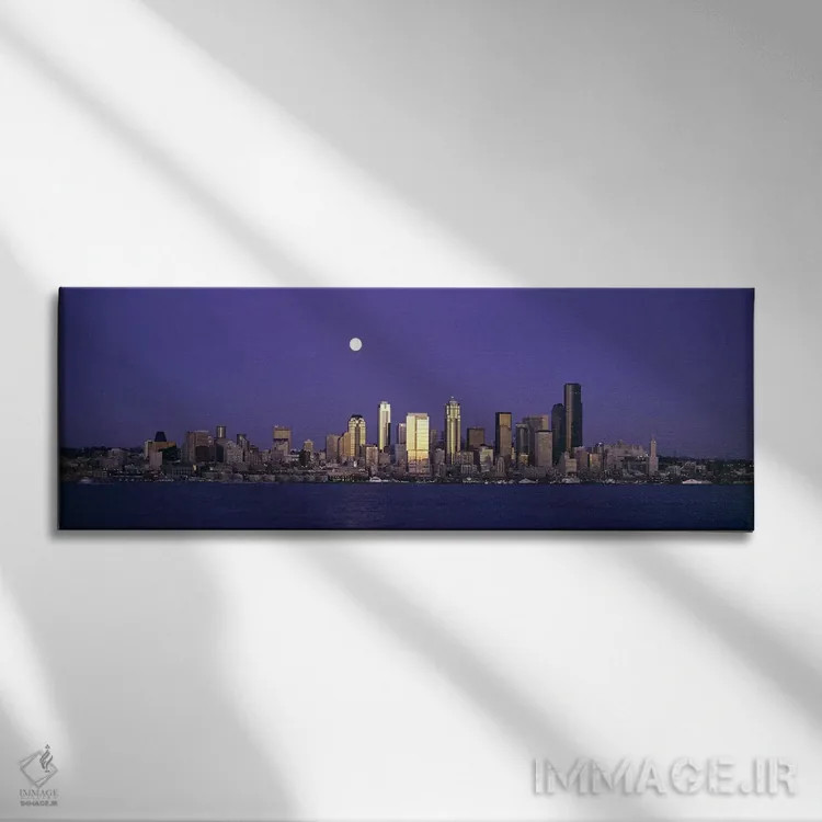 تابلو دکوراتیو Elliott Bay, Seattle, King County, Washington State, US… اثر پانورامیک ایمجز - نمای روبهرو روی دیوار