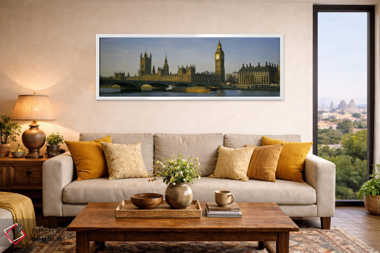 تابلو دکوراتیو Westminster Bridge & Portcullis House, London, England… اثر پانورامیک ایمجز - D5W