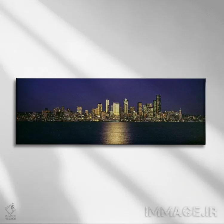 تابلو دکوراتیو Elliott Bay, Seattle, King County, Washington State, US… اثر پانورامیک ایمجز - نمای روبهرو روی دیوار