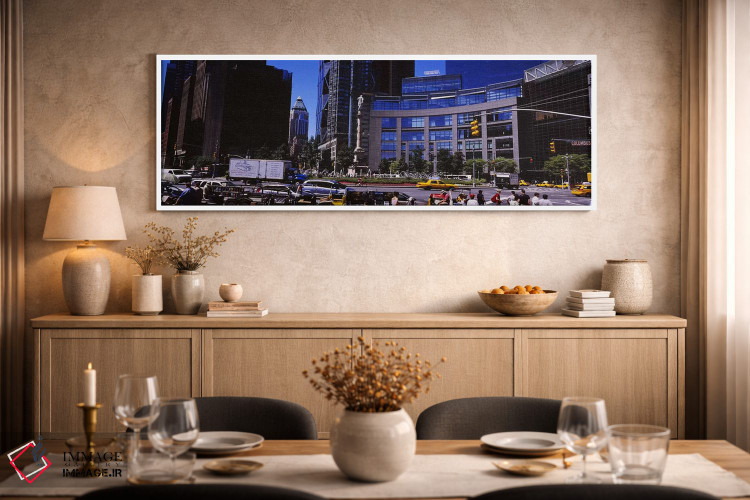تابلو دکوراتیو Columbus Circle, Manhattan, New York City, New York Sta… اثر پانورامیک ایمجز - D2W