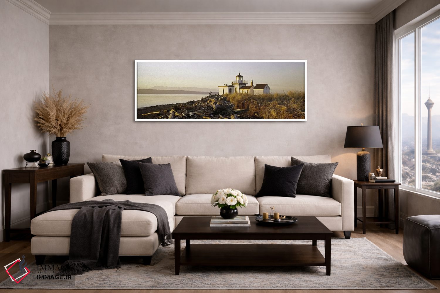 تابلو دکوراتیو West Point Lighthouse, Seattle, King County, Washington… اثر پانورامیک ایمجز - D4W