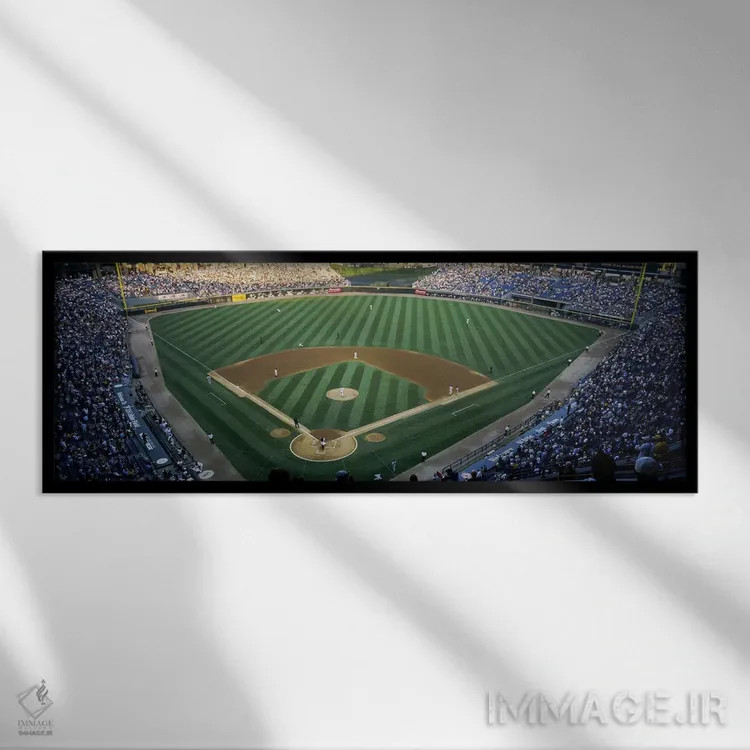 تابلو دکوراتیو Chicago White Sox, Chicago, Illinois, USA,نمای بالا از… اثر پانورامیک ایمجز - نمای قابدار مشکی