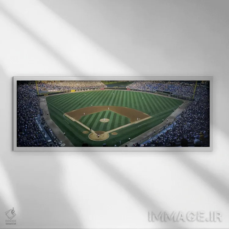 تابلو دکوراتیو Chicago White Sox, Chicago, Illinois, USA,نمای بالا از… اثر پانورامیک ایمجز - نمای قابدار سفید