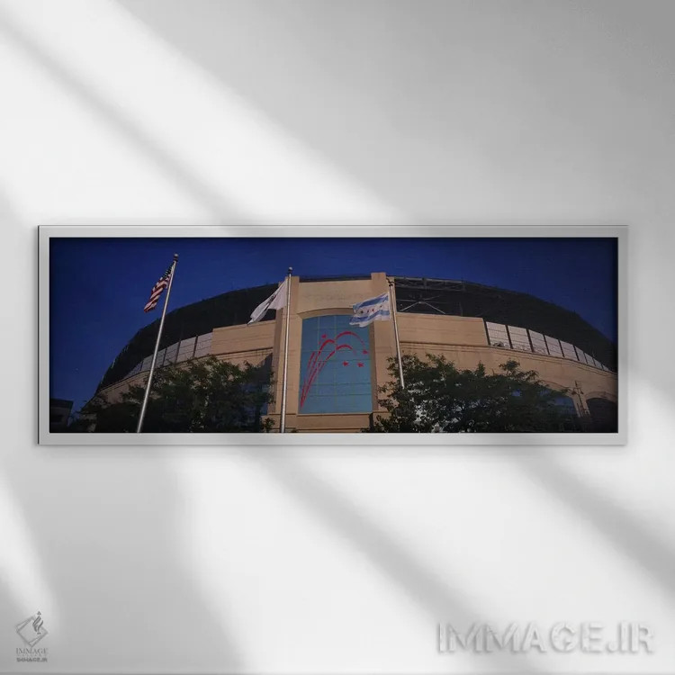 تابلو دکوراتیو U.S. Cellular Field, Chicago White Sox, Chicago, Illino… اثر پانورامیک ایمجز - نمای قابدار سفید