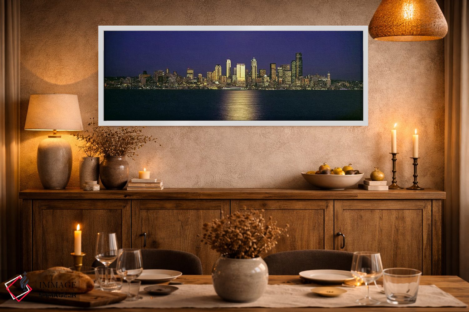 تابلو دکوراتیو Elliott Bay, Seattle, King County, Washington State, US… اثر پانورامیک ایمجز - D2W