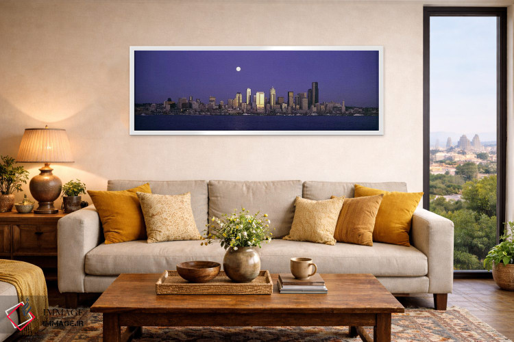 تابلو دکوراتیو Elliott Bay, Seattle, King County, Washington State, US… اثر پانورامیک ایمجز - D4W