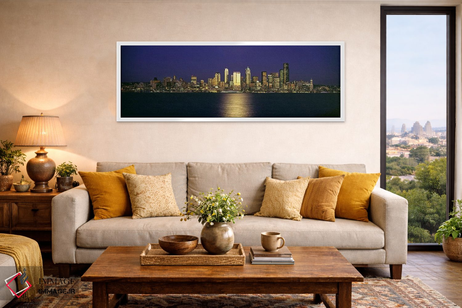 تابلو دکوراتیو Elliott Bay, Seattle, King County, Washington State, US… اثر پانورامیک ایمجز - D5W