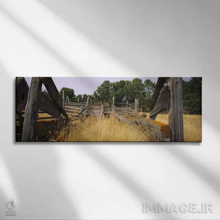 تابلو دکوراتیو North Dakota, USA,سکوی شیردادن دام فرسوده، داکوتای شمال… اثر پانورامیک ایمجز - نمای روبهرو روی دیوار