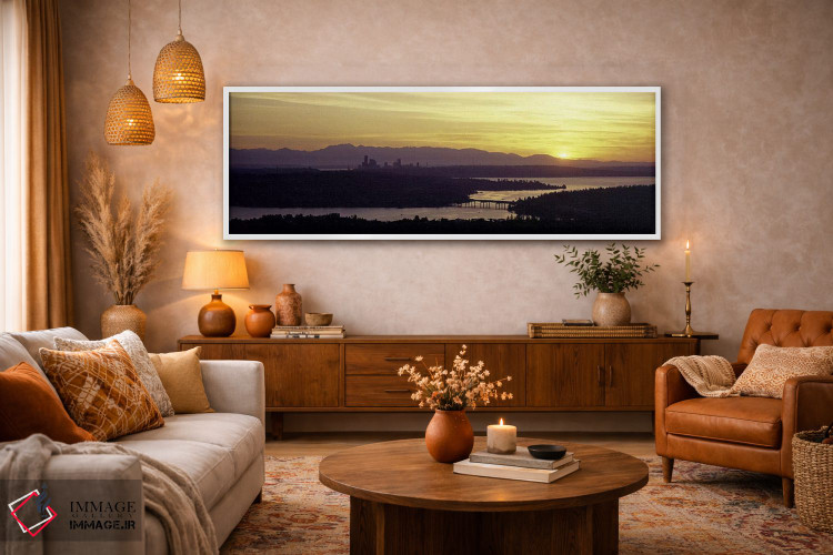 تابلو دکوراتیو Lake Washington, Seattle, King County, Washington State… اثر پانورامیک ایمجز - D4W