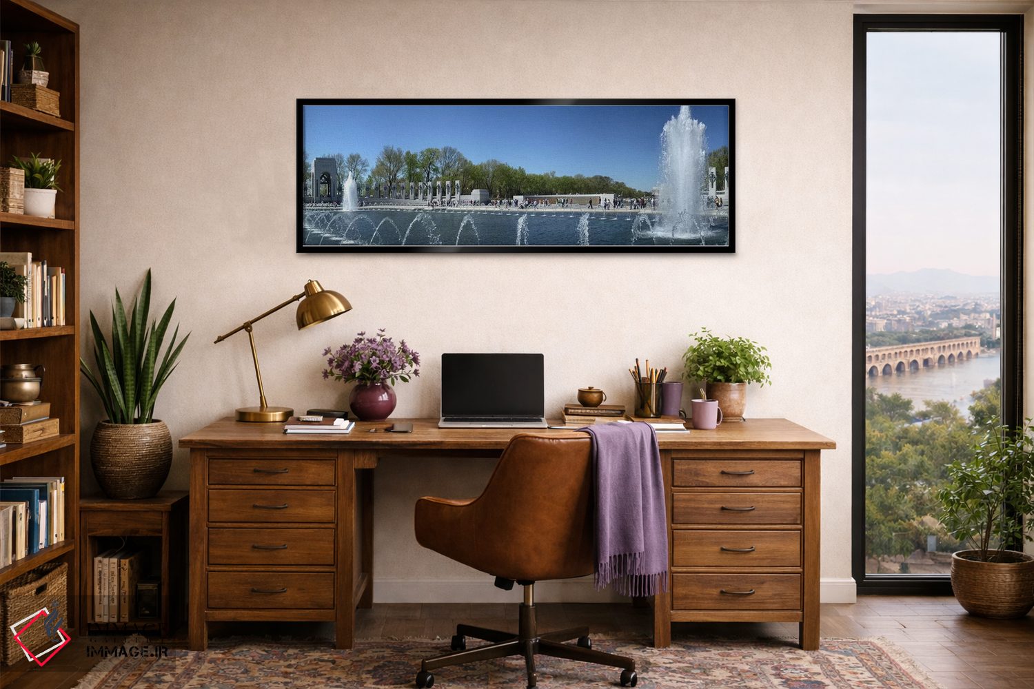 تابلو دکوراتیو National World War II Memorial, Washington DC, USA,فوار… اثر پانورامیک ایمجز - D2B